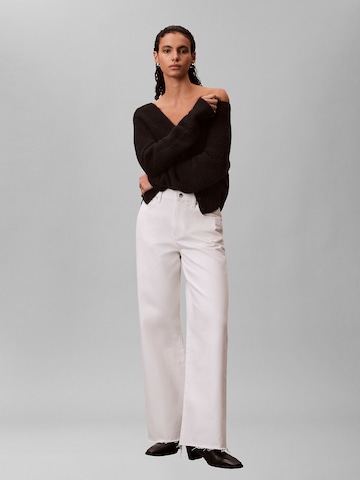 Wide Leg Jean Calvin Klein Jeans en blanc