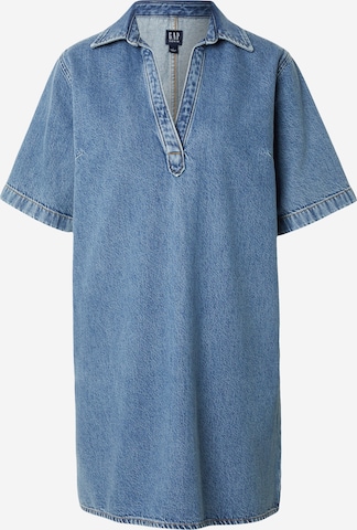 Rochie de la GAP pe albastru: față