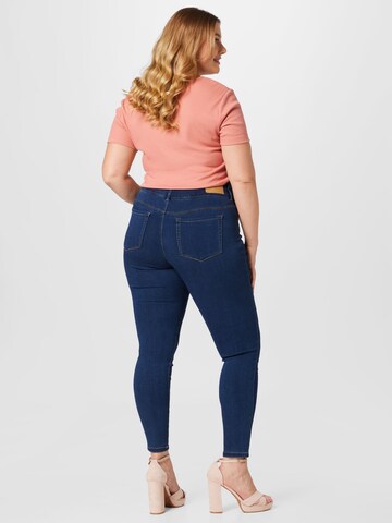 ONLY Carmakoma Skinny Jeans 'Anna' in Blau