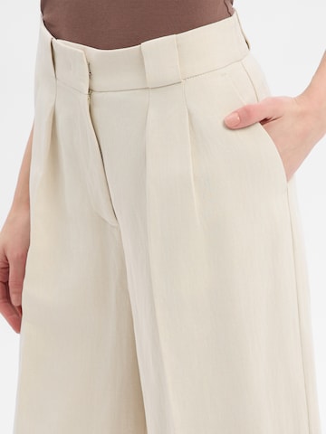 Coupe slim Pantalon à pince Marc O'Polo en beige
