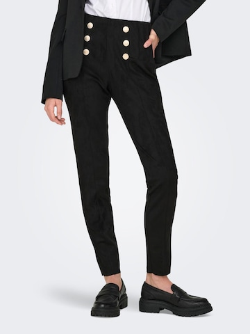 Skinny Pantalon 'ONLFay' ONLY en noir : devant