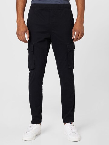 Only & Sons Regular Cargo Pants 'CAM LINUS' in Black: front