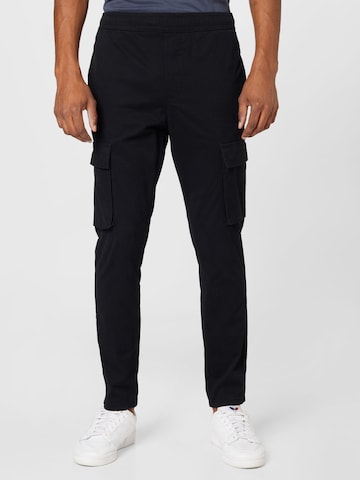 Only & Sons - regular Pantalón cargo 'CAM LINUS' en negro: frente