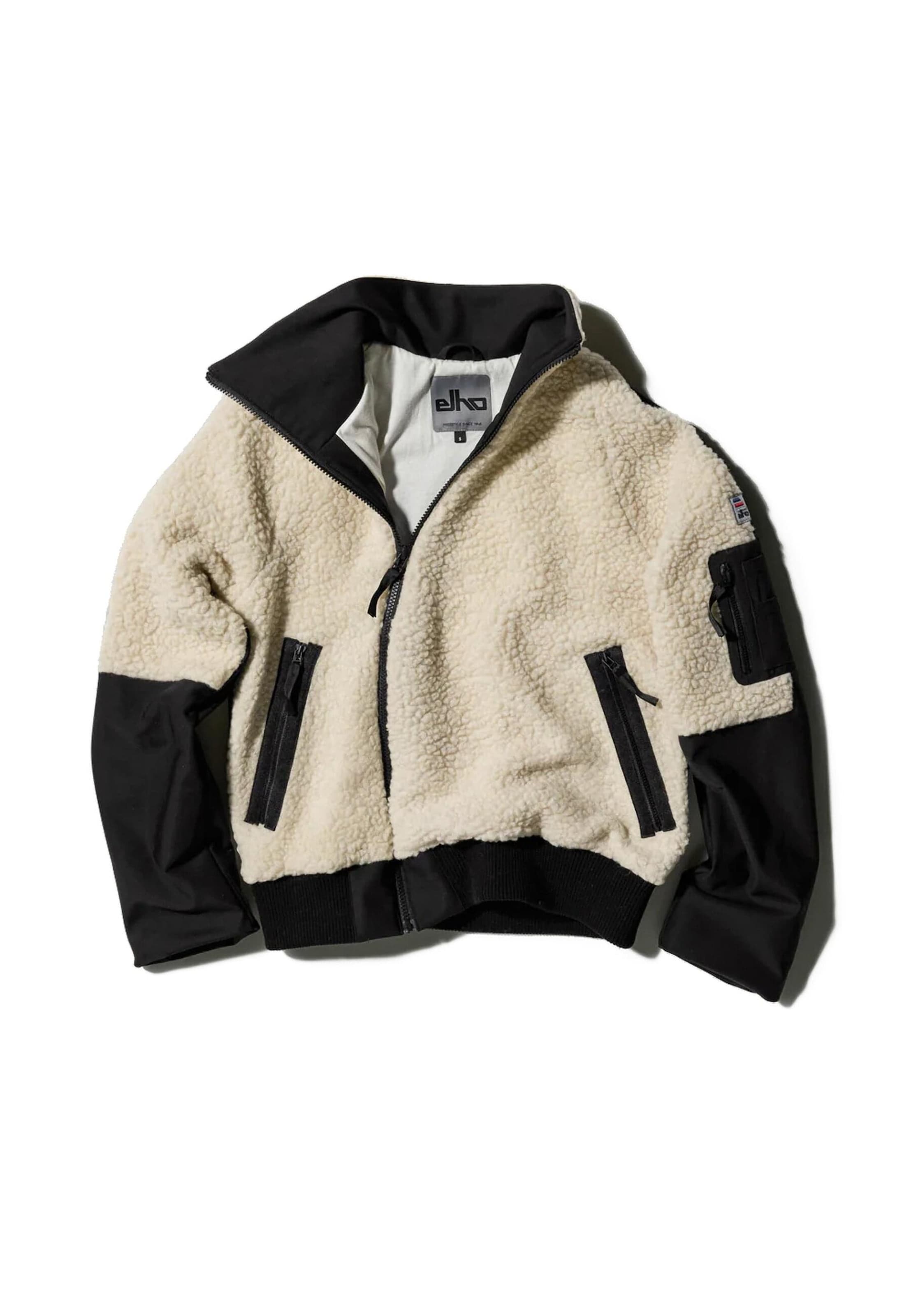 Giacca di pile 'Hill' di elho in bianco