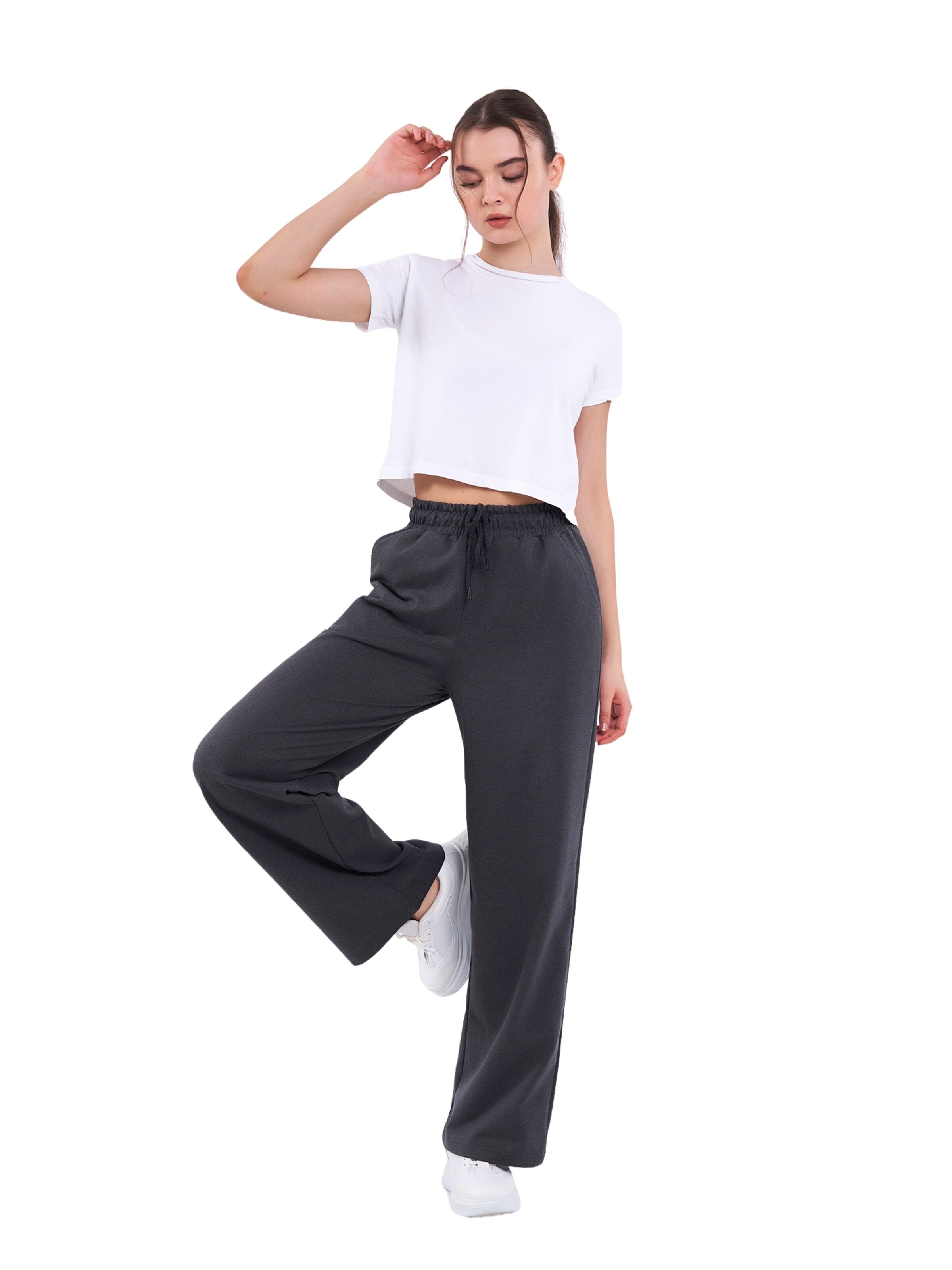 comeor Regular Workout Pants 'Jogginghose Damen' in Grey