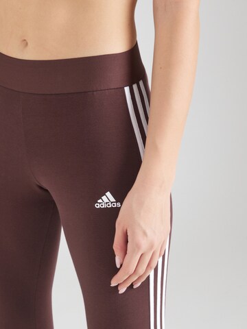 ADIDAS SPORTSWEAR Skinny Sports trousers 'ESSENTIAL' in Brown