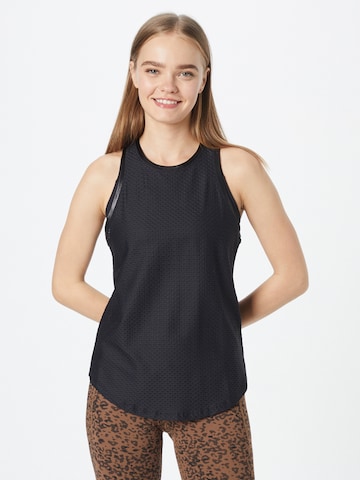 KORAL Top 'AERATE' in Black: front