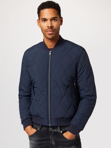 OLYMP Between-Season Jacket in Blue: front