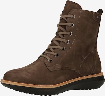 Legero Lace-Up Ankle Boots in Brown: front