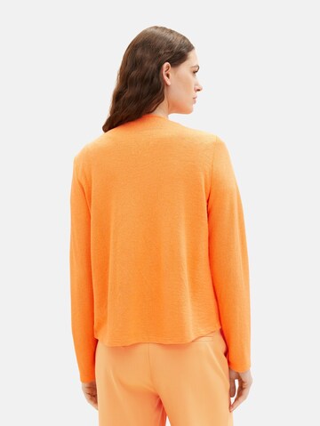 TOM TAILOR Regular Strickjacke in Orange