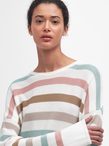Barbour Pullover in Weiß