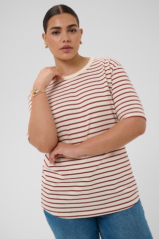 KAFFE CURVE - Camiseta 'KCWinni' en blanco