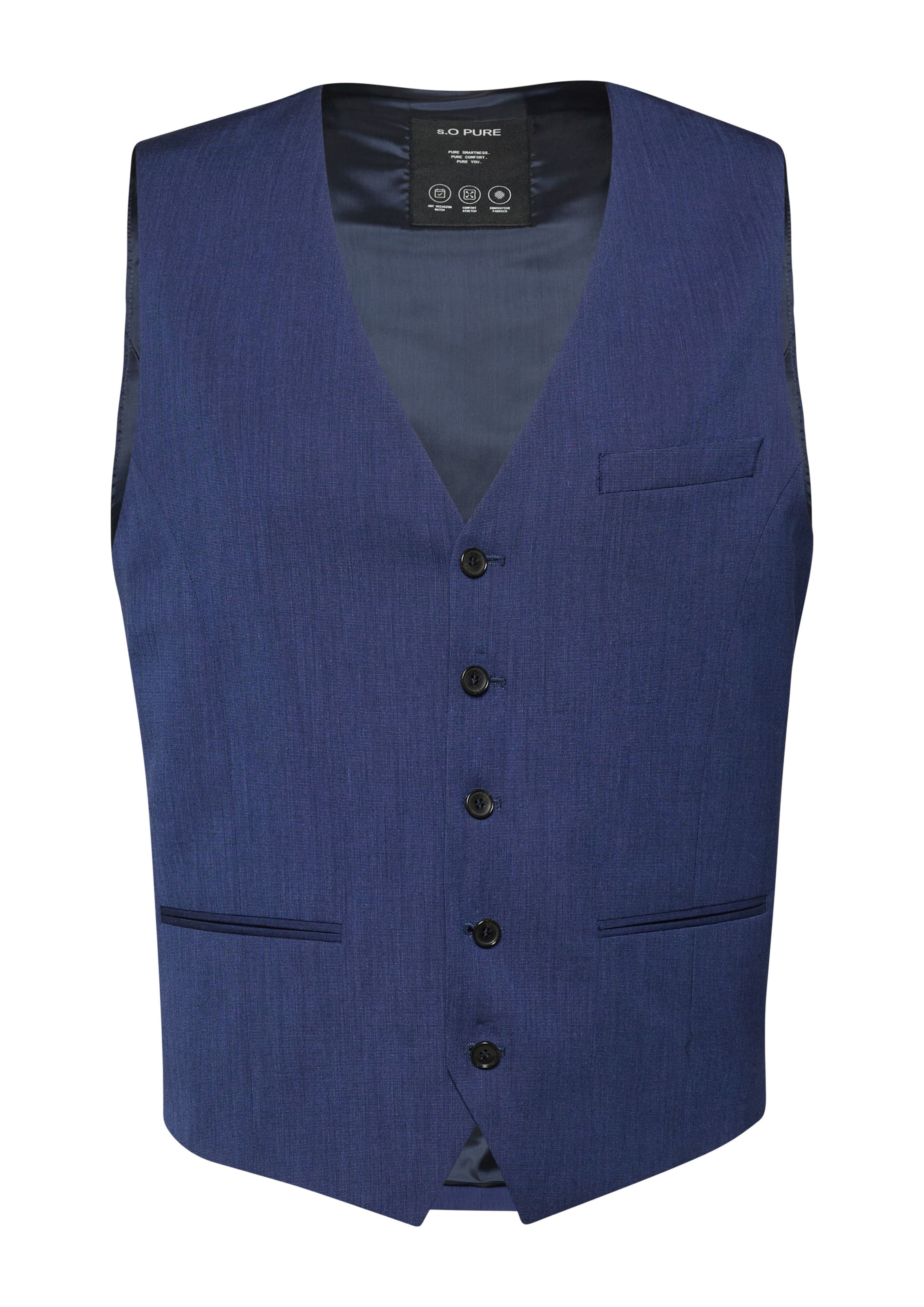 s.Oliver Vest in Blue: front