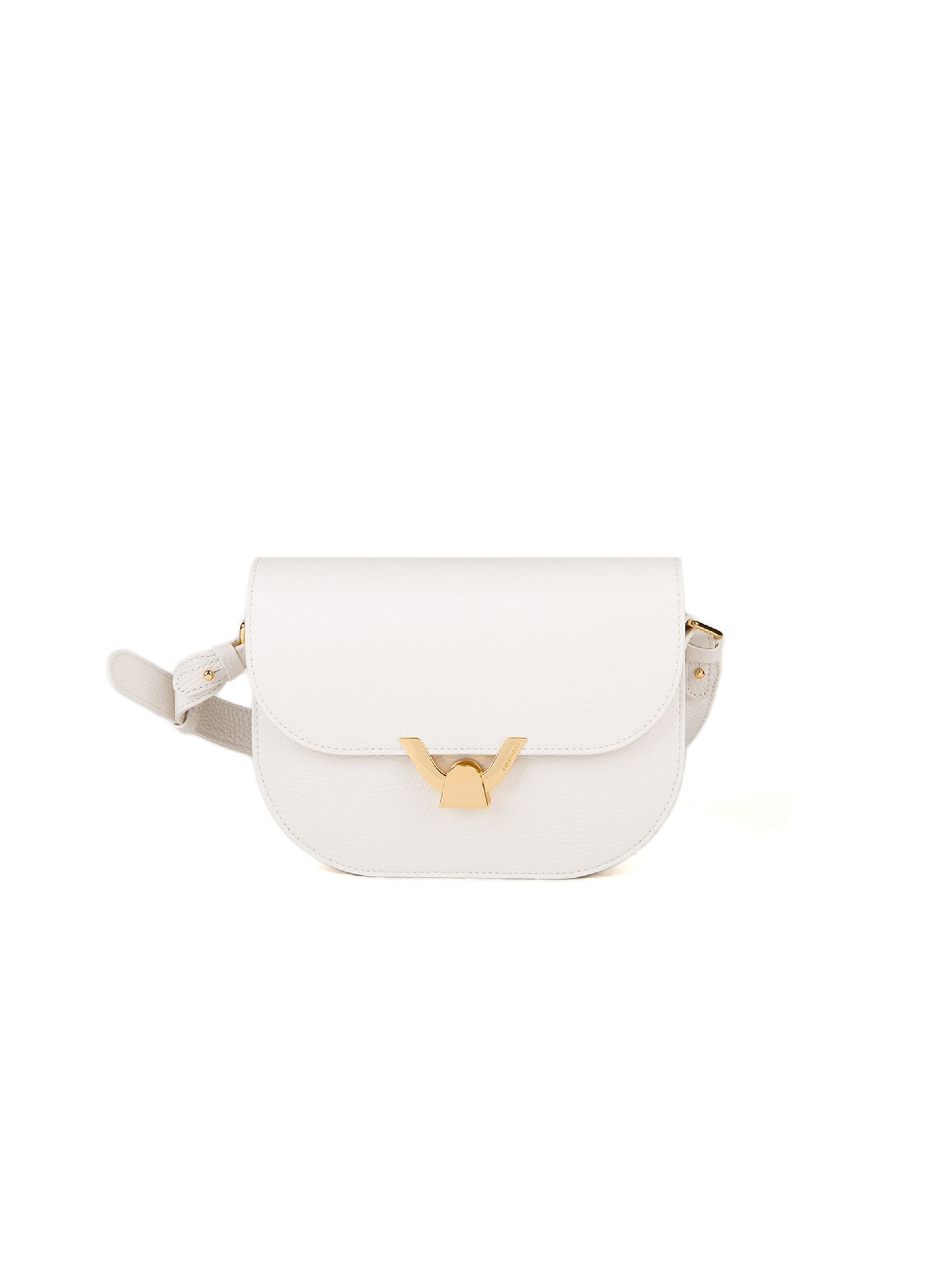 Coccinelle Crossbody Bag in White: front