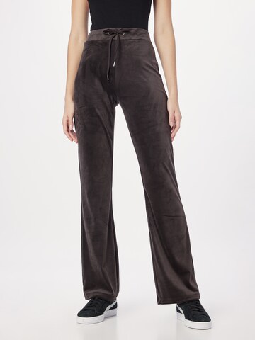 Gina Tricot Flared Pants 'Melinda' in Brown: front