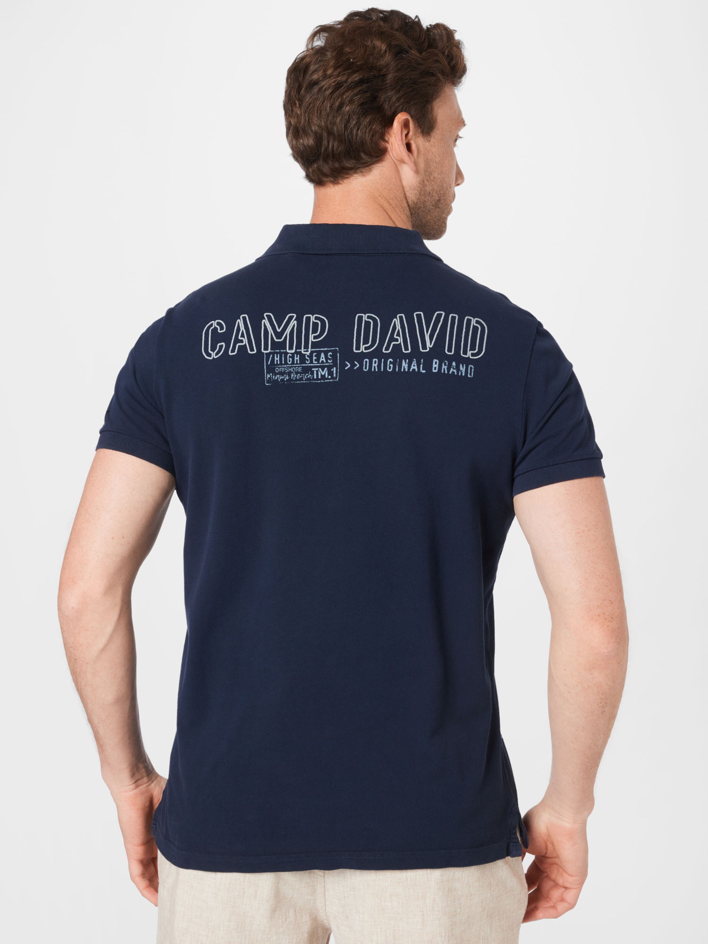 Männer Große Größen CAMP DAVID Poloshirt in Navy, Hellblau - SB68109 Männer Große Größen CAMP DAVID Poloshirt in Navy, Hellblau - SB68109