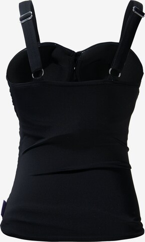 Bustier Tankini 'Cameron' petit amour en noir