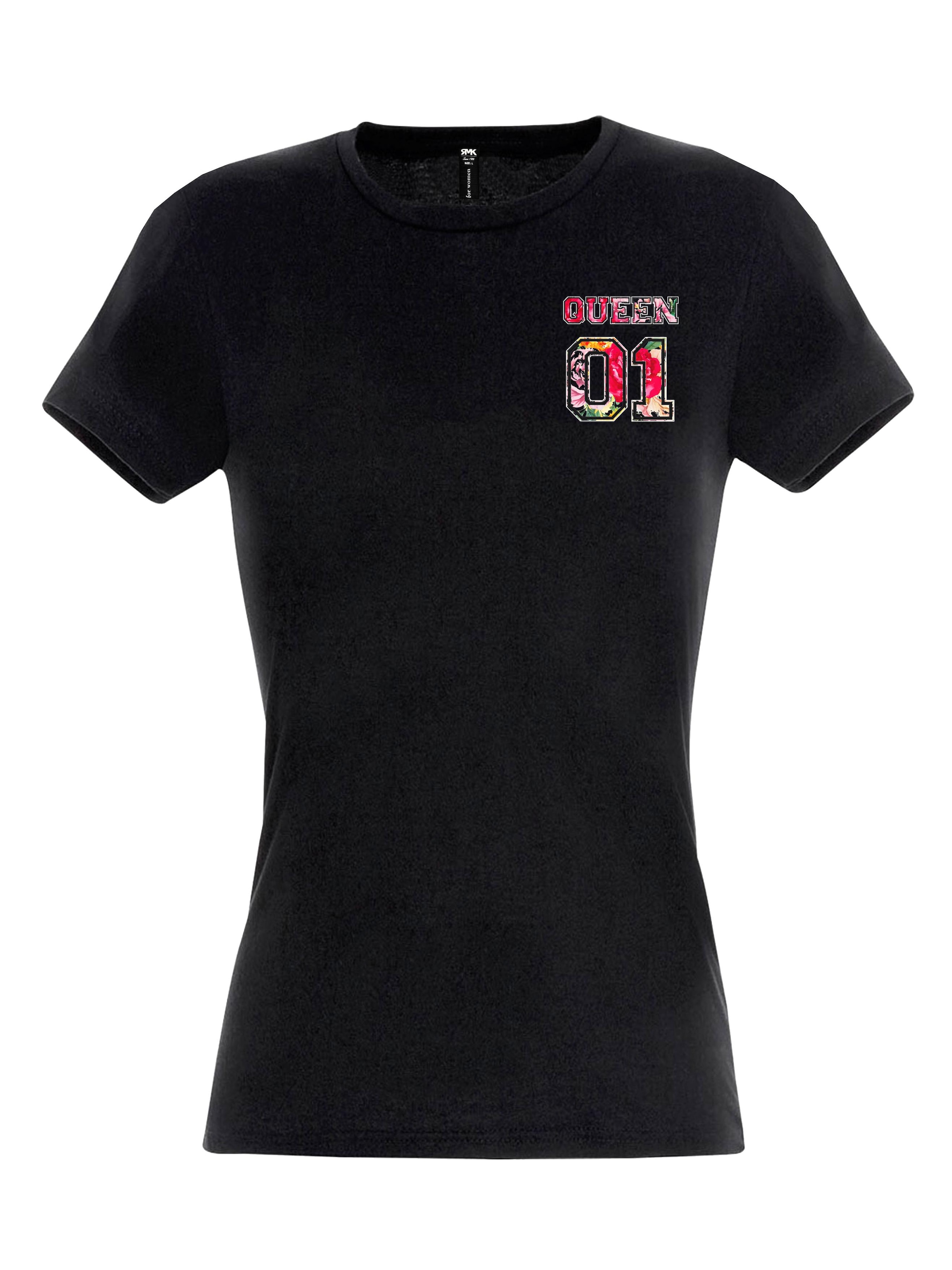 RMK Shirt 'QUEEN'‌‌ in Schwarz: Vorderseite