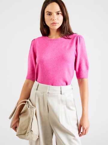 Pull-over 'ONLRICA' ONLY en rose : devant