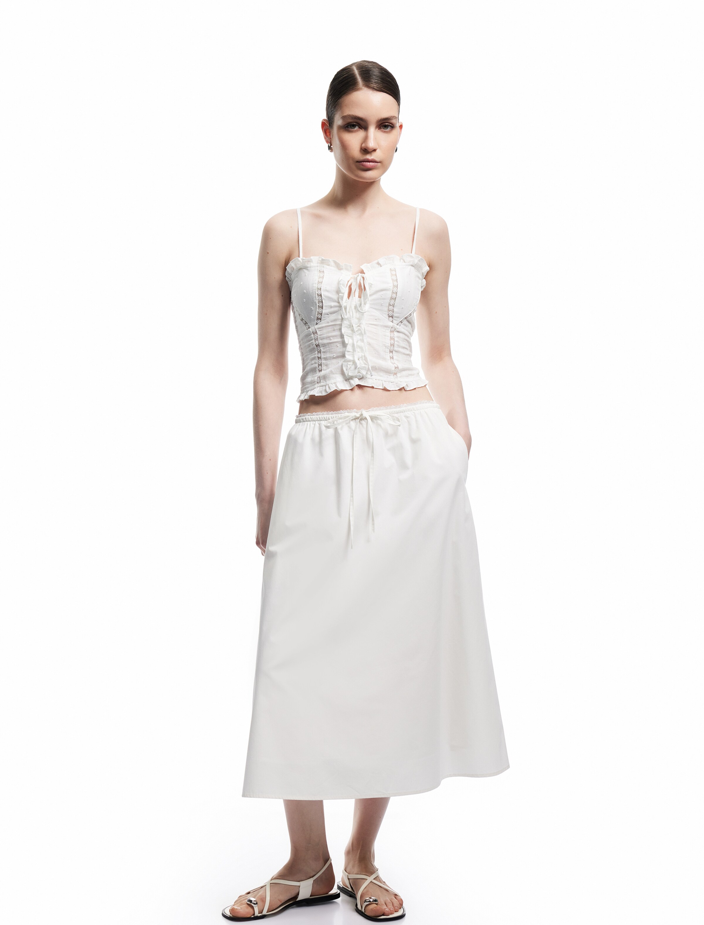 Koton Rok in Wit: voorkant