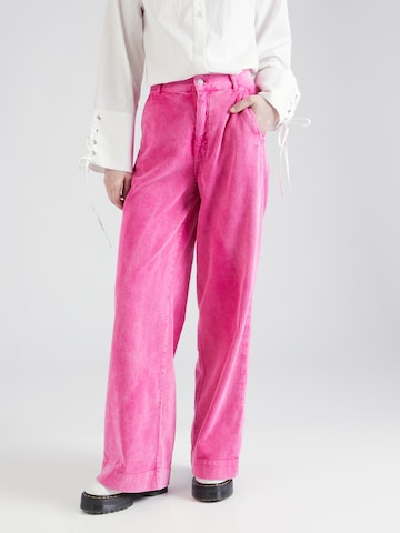 Summum Wide leg Broek in Roze: voorkant