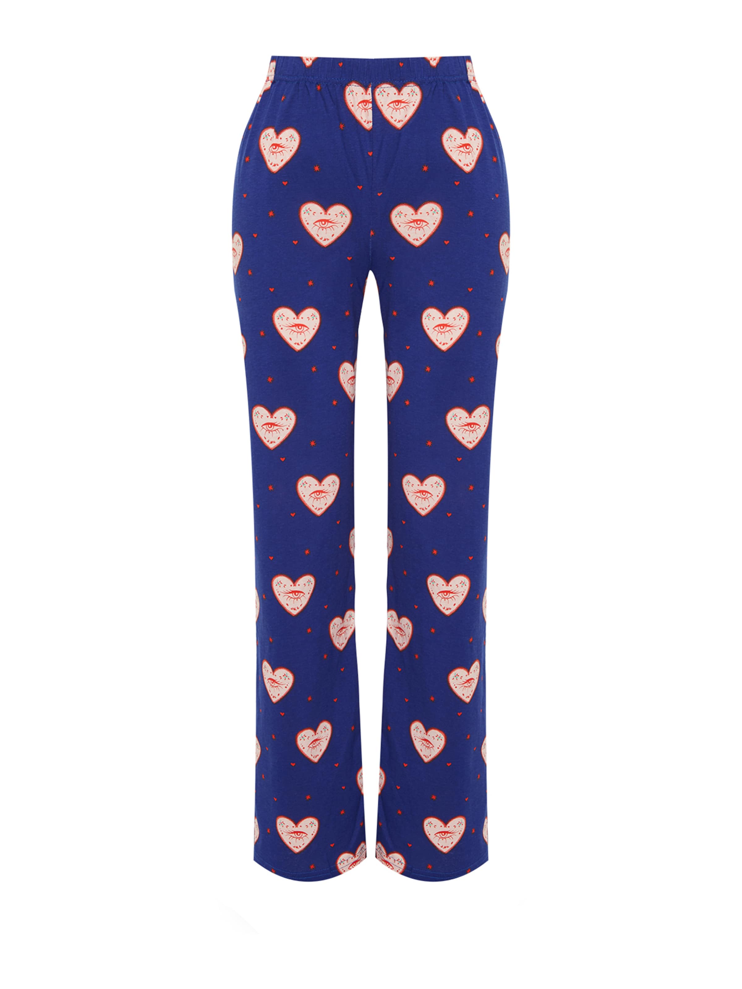 Trendyol Pajama Pants in Blue: front