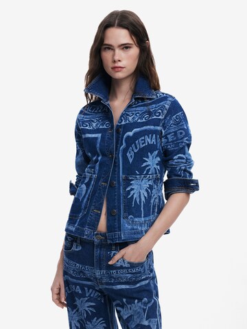 Desigual Демисезонная куртка в Синий: спереди
