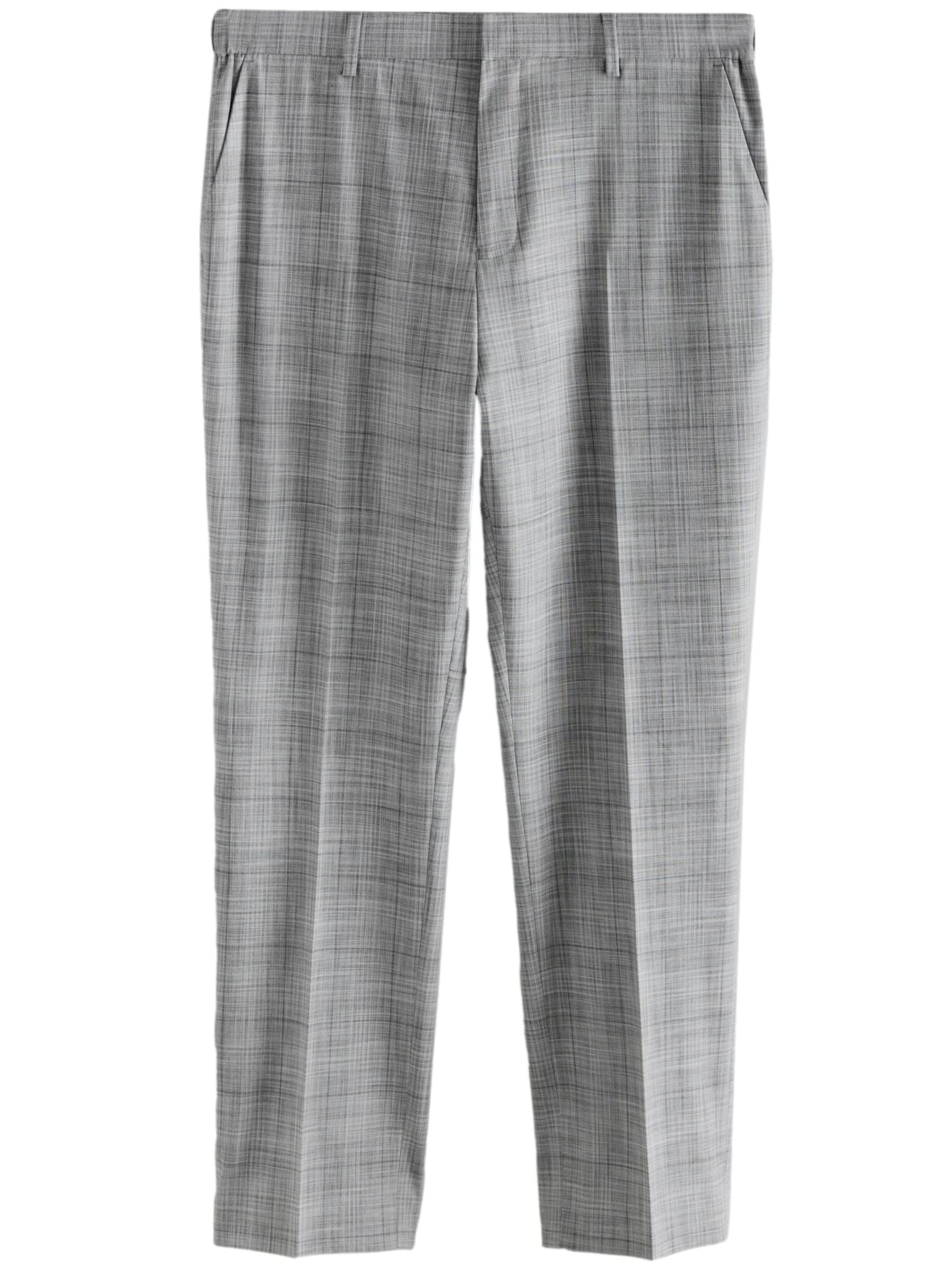 Regular Pantalon à plis 'Motionflex' Next en gris : devant