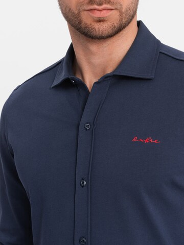 Ombre Regular fit Zakelijk overhemd 'OM-SHCS-0138' in Blauw