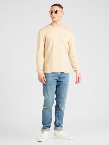 T-Shirt 'Institutional' Calvin Klein Jeans en beige