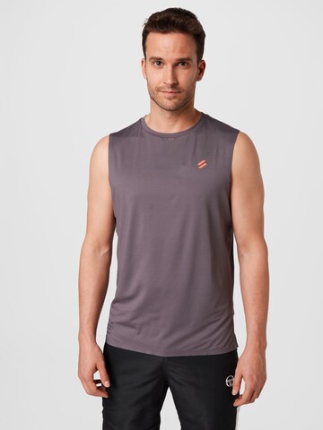 Superdry Performance Shirt in Grey: front