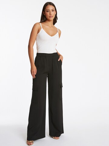 Ana Alcazar Wide leg Cargo Pants 'Rakli' in Black