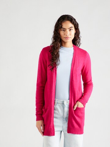 Geacă tricotată 'Ril' de la VILA pe roz: față