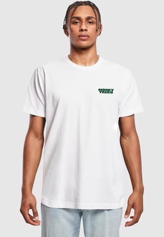 Mister Tee Shirt 'Money Trees' in Wit: voorkant