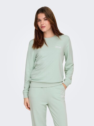 ONLY PLAY Sweatshirt 'ONPCava' in Green: front
