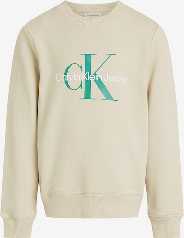 Sweat Calvin Klein Jeans en gris : devant