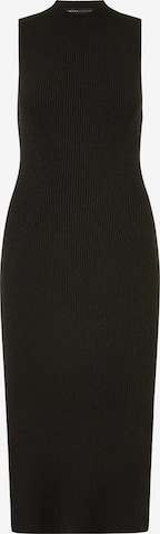 Yumi - Vestido de punto en negro: frente