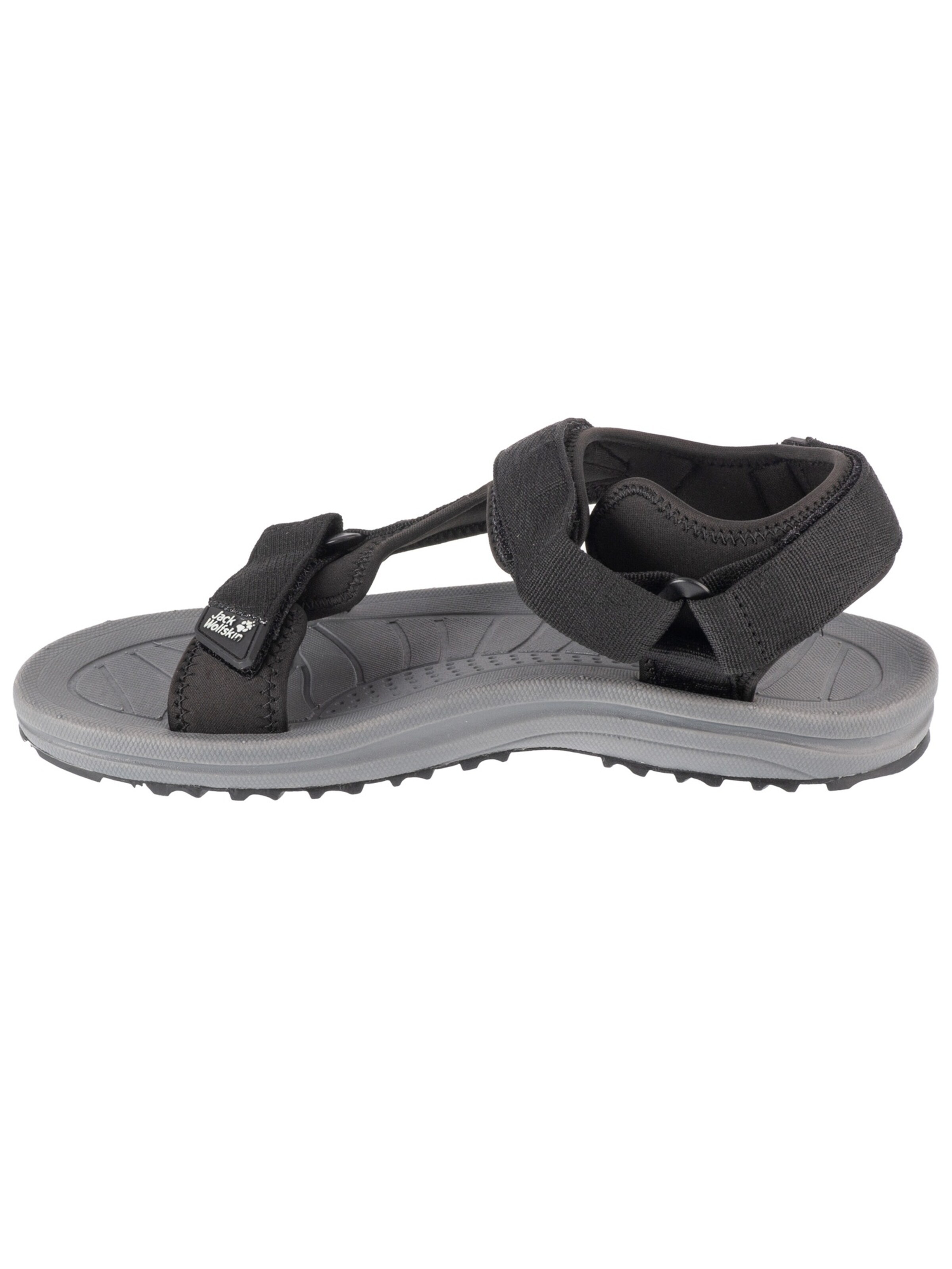 JACK WOLFSKIN Trekking sandal 'Wave Breaker Sandal M' in Black