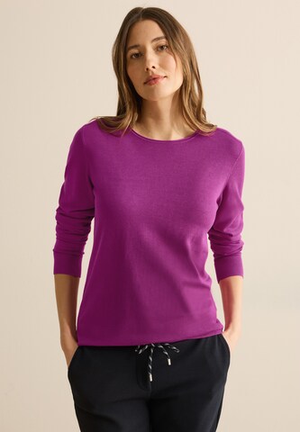 CECIL Rundhalspullover in Pink: Vorderseite