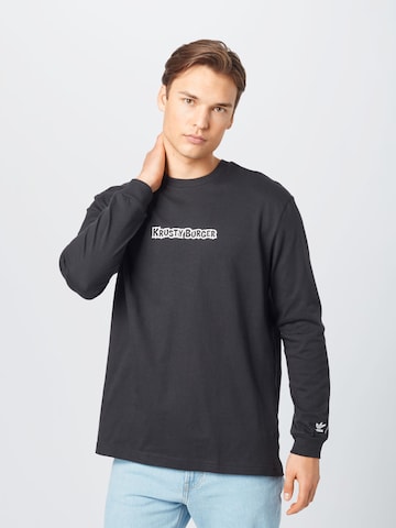 ADIDAS ORIGINALS Sweatshirt in Black: front