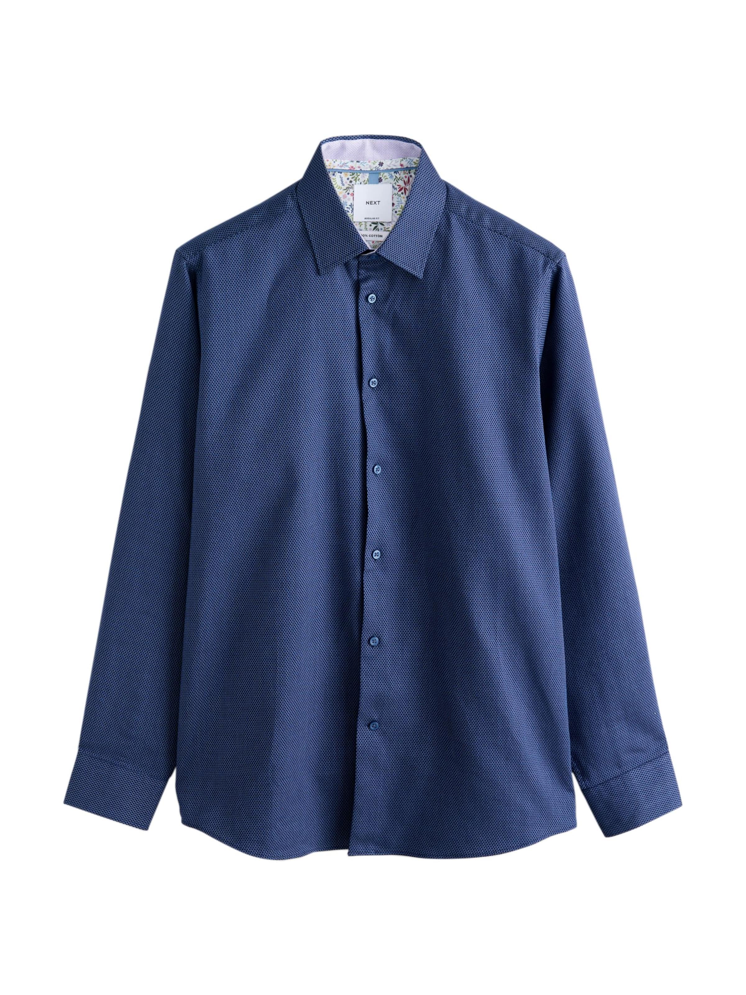 Next Overhemd in Blauw: voorkant