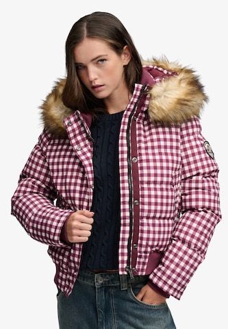 Superdry & Co Winterjas in Roze: voorkant