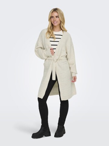 ONLY Gebreid vest 'SELESTA' in Beige