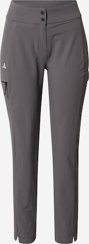 Schöffel Slim fit Outdoor Pants 'Teisenberg' in Grey: front