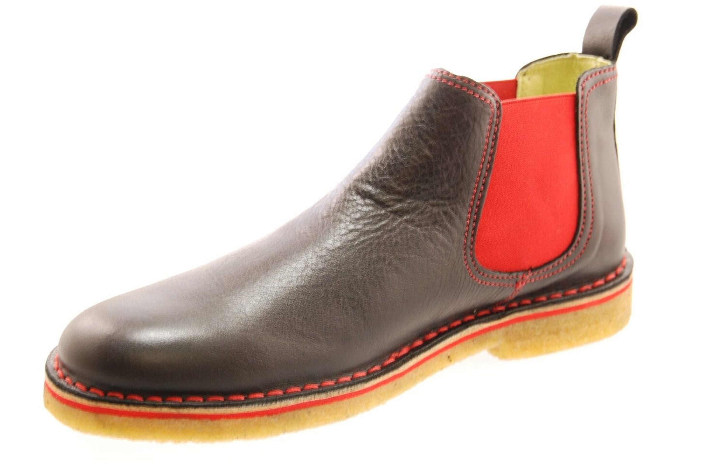Grünbein Chelsea Boots in Black: front