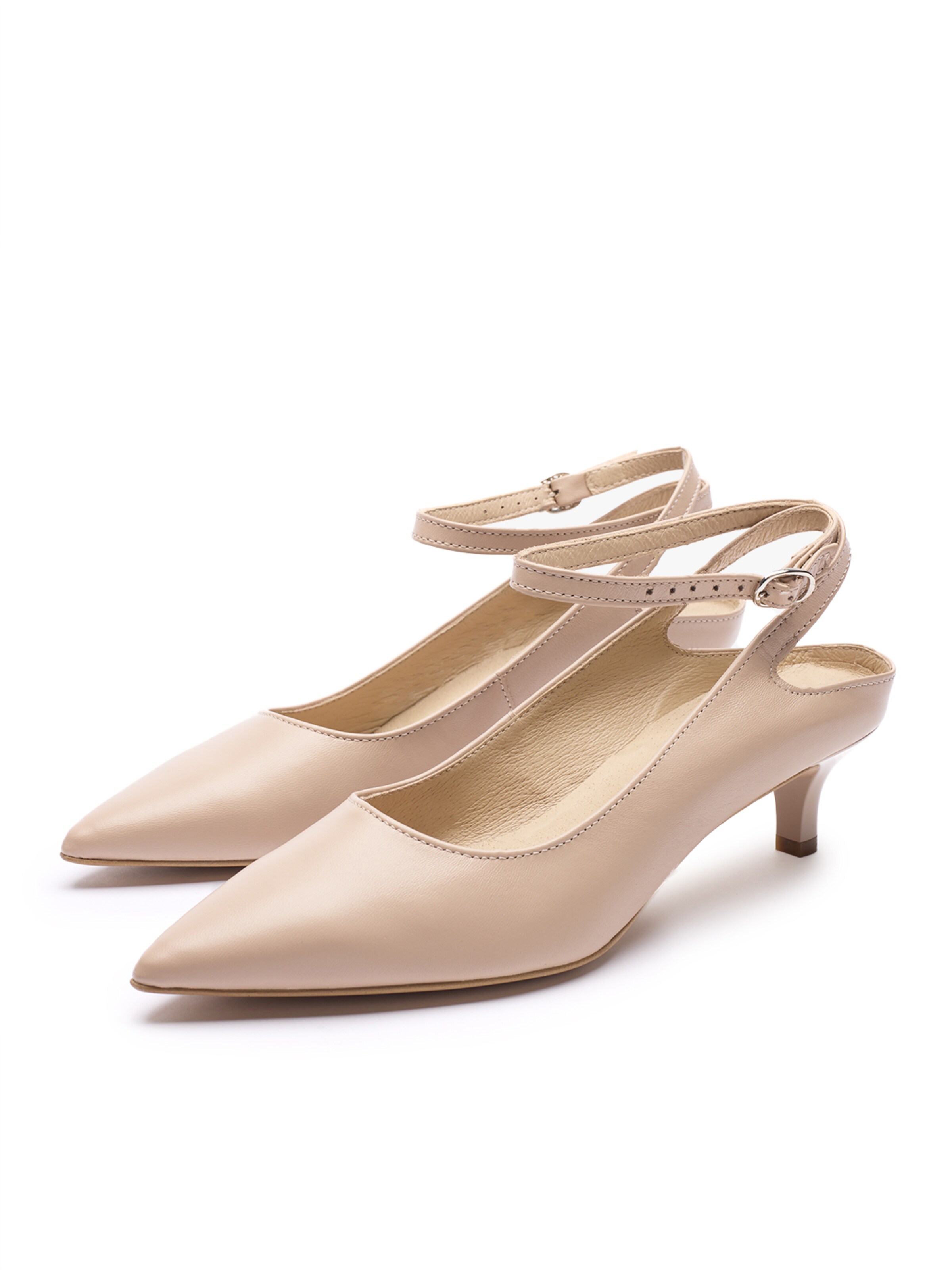 RYŁKO - Sapatos abertos atrás em bege