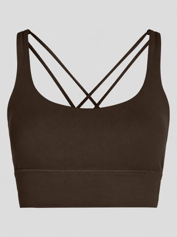 YO-GAYA Bustier Sport bh in Bruin: voorkant