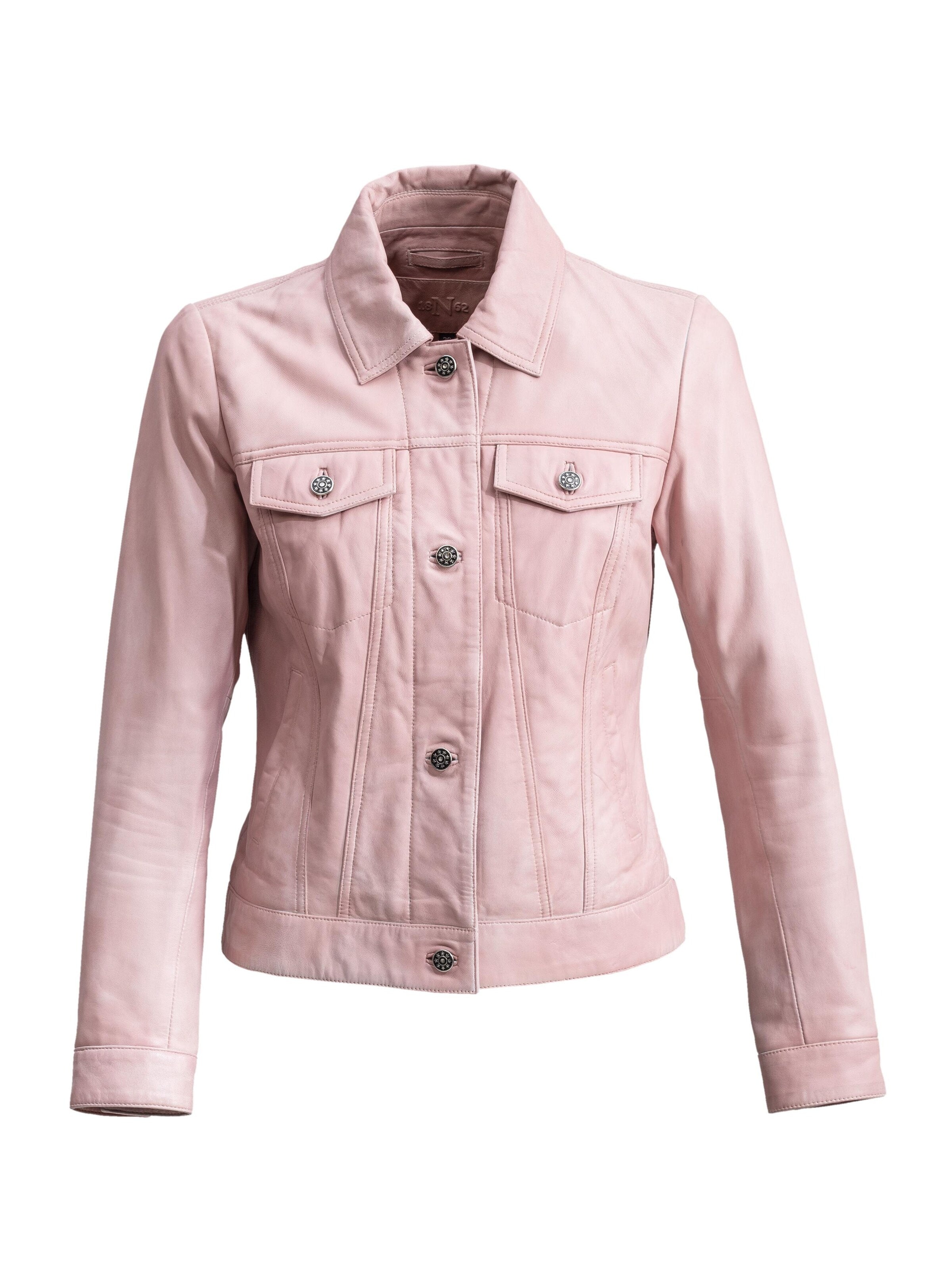 18N62 Between-season jacket 'NEBarbados' in Pink: front