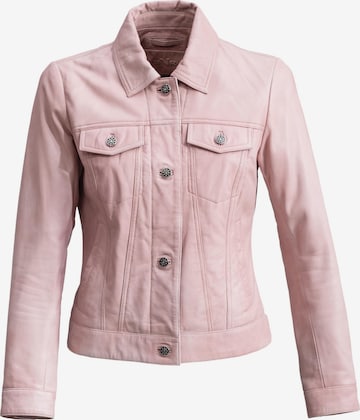18N62 Between-season jacket 'NEBarbados' in Pink: front