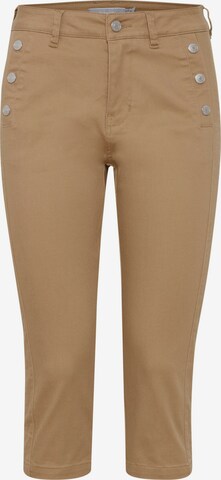 Fransa Pants 'Vomax' in Brown: front